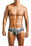 Malebasics Men's Cotton Fitted Contrast Hip Brief