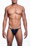 Malebasics Men's Front Zipper Thong