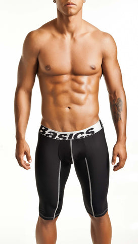 Malebasics Men's Base Layer Performance Sport 9 Inches Boxer Brief
