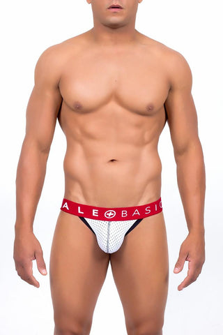 Malebasics Spot Jockstrap -White-